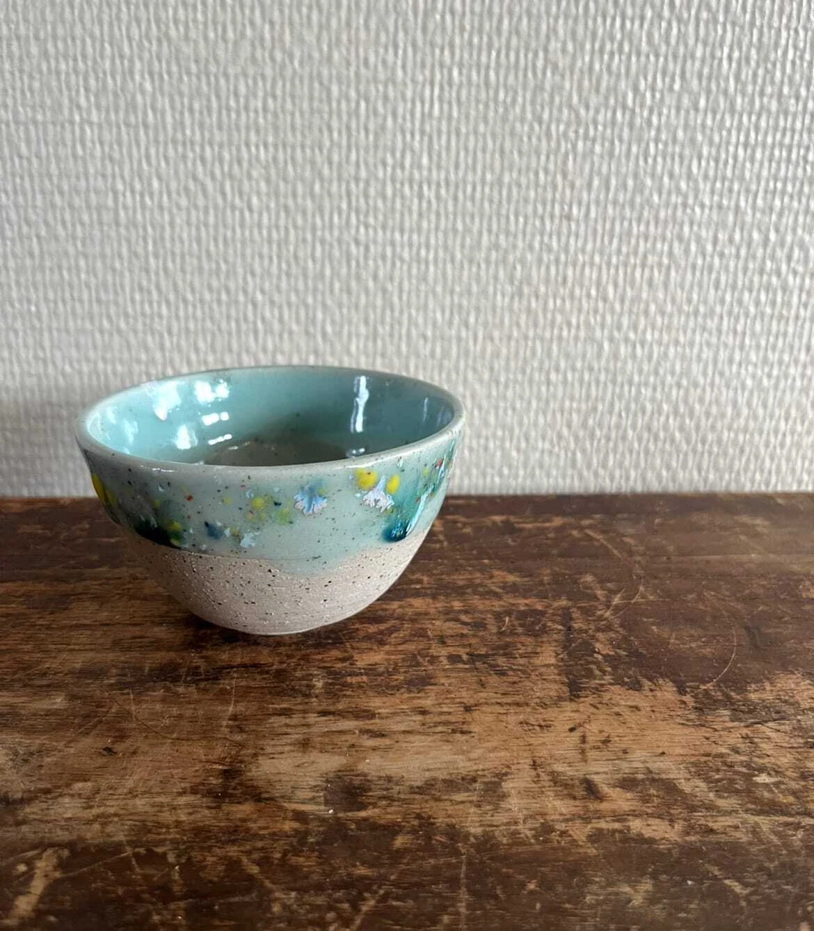 Bol aux touches turquoise